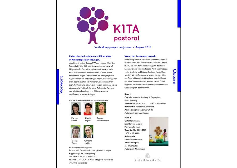 Das Kitapastoral Halbjahresprogramm 02/2019